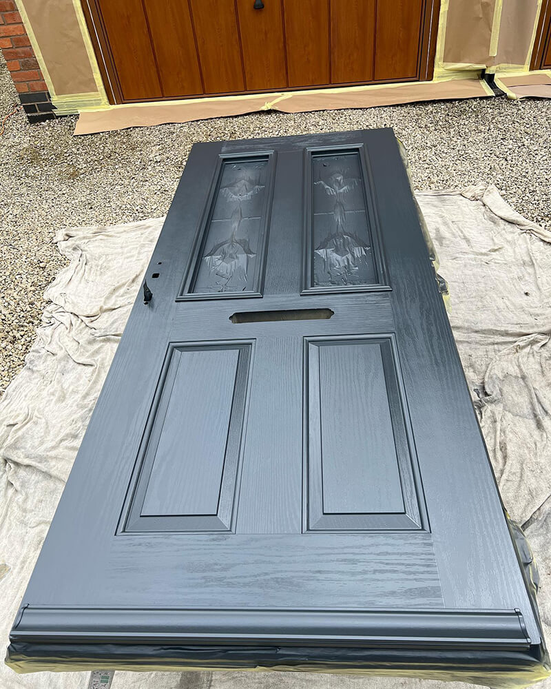 After Composite Door Painting